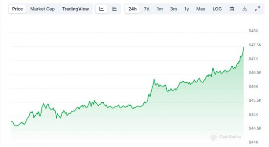 BTC Climbs Above 48 000 Why Is Bitcoin Up Today