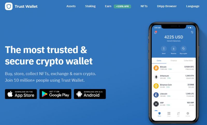 trust wallet home page