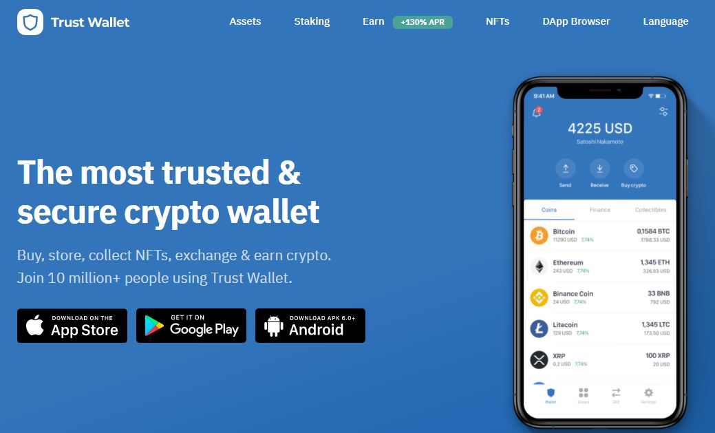 trust wallet dapps