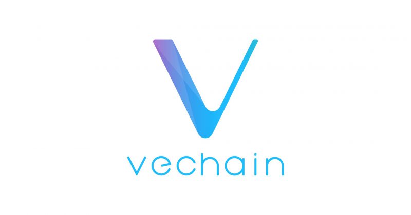 Vechain logo white bg