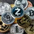 Different Altcoins on Table