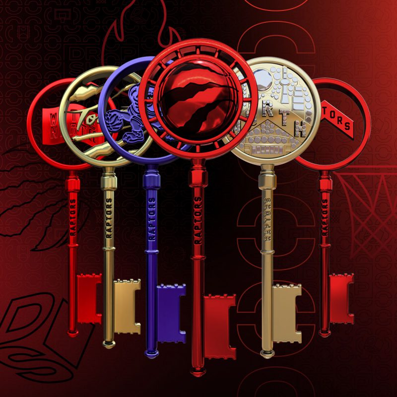 Toronto Raptors with keys