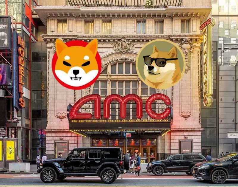 AMC Theatres Shiba Inu Dogecoin