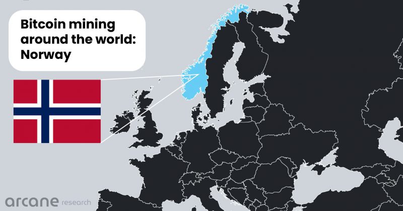 Norway Produces 1% Global BTC Mining Power Using Renewable Energy