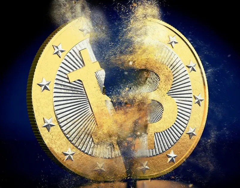 bitcoin btc crash to $0 100% fall