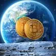 Bitcoin BTC Crypto World Globe