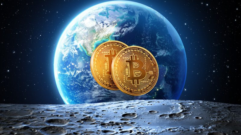 Bitcoin BTC Crypto World Globe