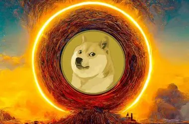 Dogecoin Doge fire burn
