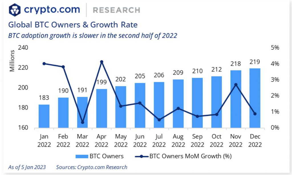 Global Cryptocurrency Owners Grow to 425 million through 2022