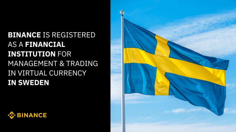 Binance Obtains Swedish Regulatory Approval, Authorized in Fifteen Global Jurisdictions