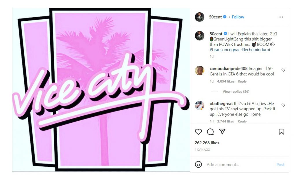 50 Cent: GTA VI: 50 Cent hints at collaboration with GTA Vice City. Details  here - The Economic Times