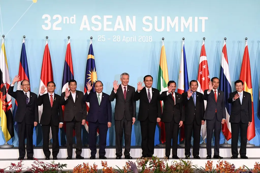 Líderes de países de la ASEAN