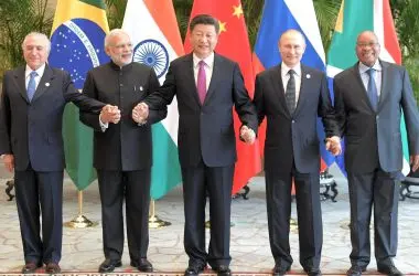 brics leaders flags countries