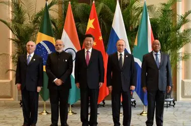 brics leaders summit flags