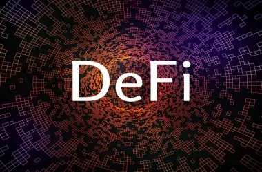 defi writing dark background