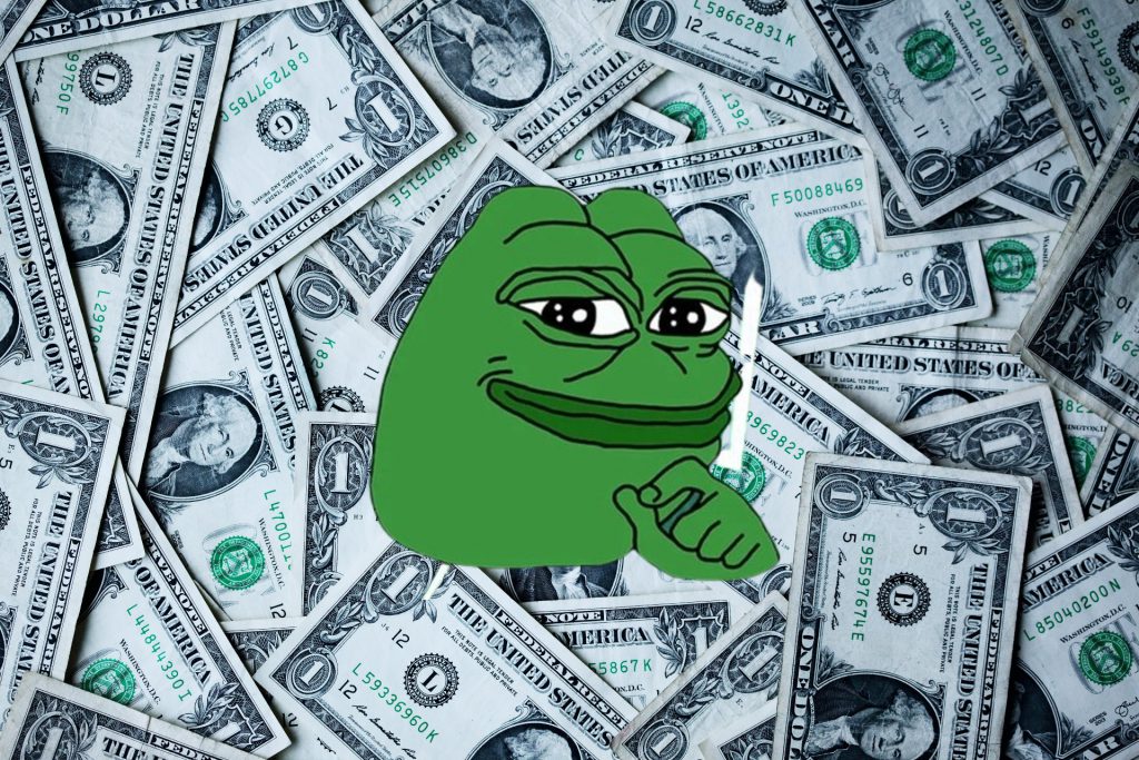 pepe coin millionaire us dollar money currency