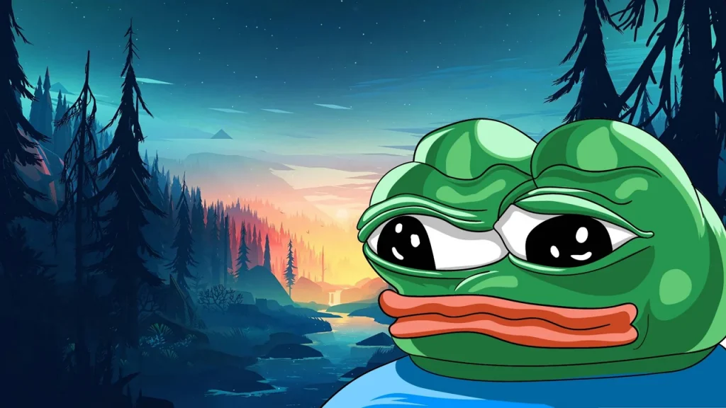 Pepe Coin Frog sad