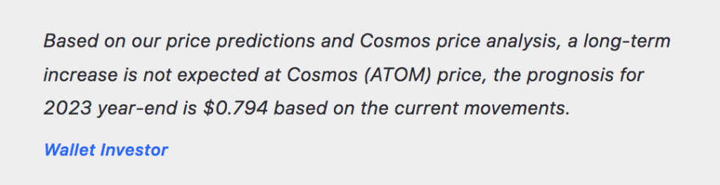 Cosmos Price Prediction June 2023