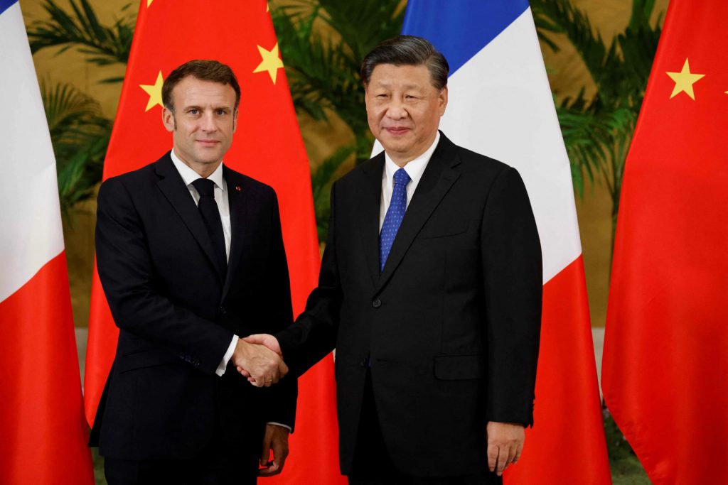 China President Xi Jinping France Emmanuel Macron BRICS