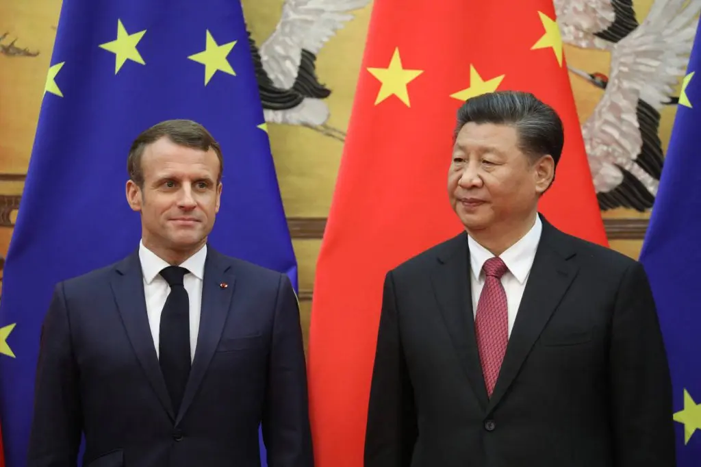 France President Emmanuel Macron China Xi Jinping