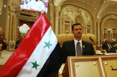 syria president assad flag summit