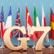 G7 countries flags BRICS