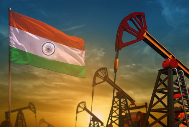 India flag crude oil brics