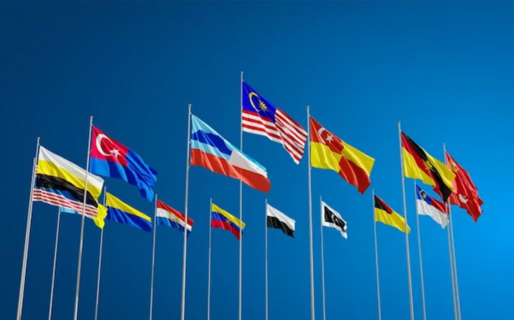asian countries brics flags