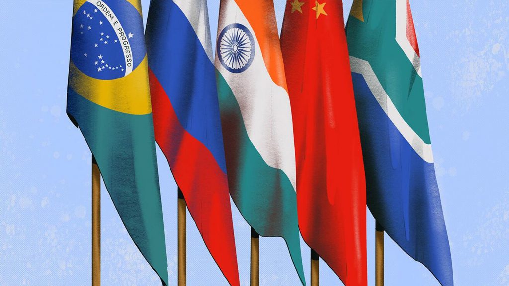 BRICS 諸国の旗 GDP