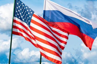 USA Russia flags brics