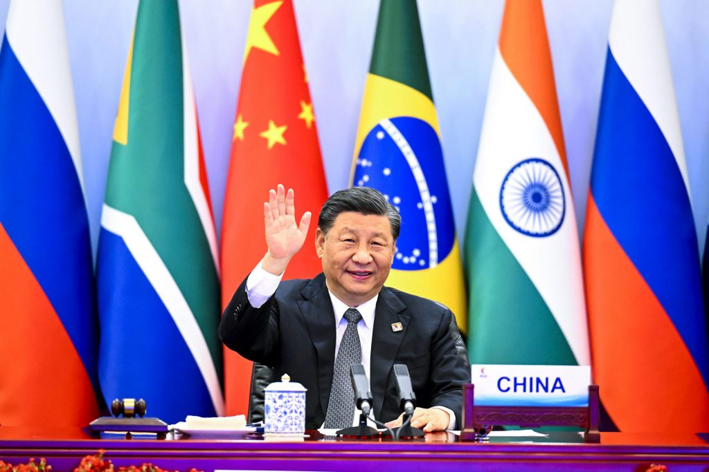 xi jinping پرچم چین بریکس طلا