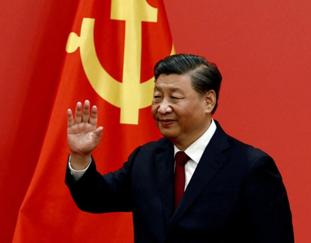 Xi Jinping China flag gold BRICS