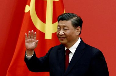 Xi Jinping China flag gold BRICS