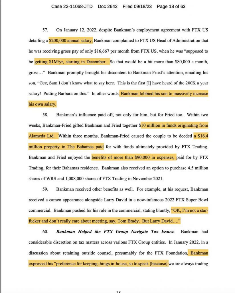 FTX Co-founder Sam Bankman-Fried's parents had reportedly received $16.8 million in stolen funds, according to a new lawsuit