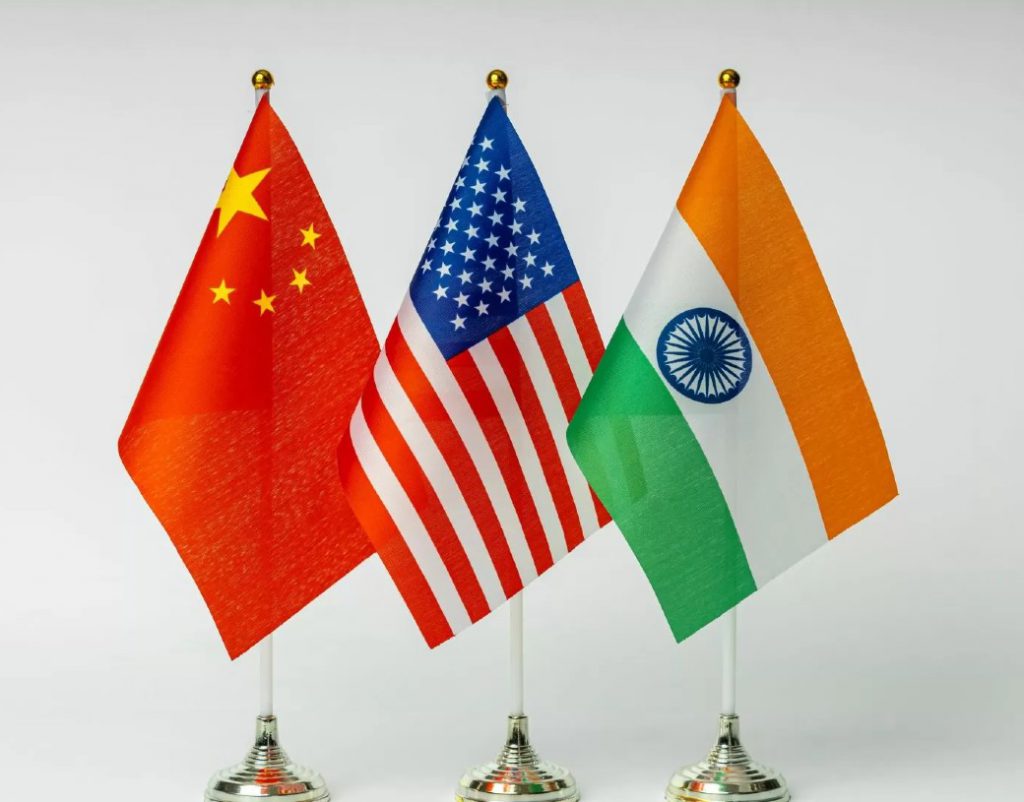 India China USA America flags countries brics gdp