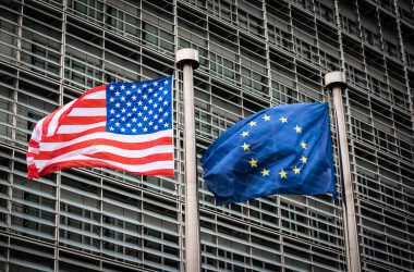 USA American flag EU European Union brics