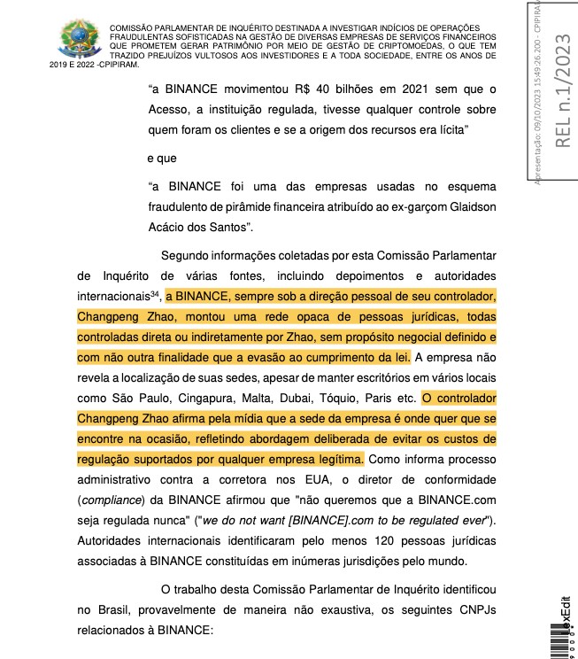 مدیر عامل بایننس درگیر کیفرخواست کلاهبرداری کریپتو برزیل شد