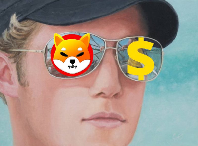 Shiba Inu SHIB Dollar Rich Sunglasses Millionaire