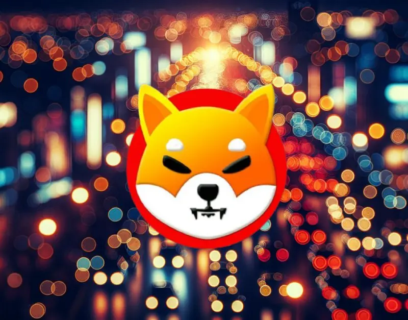 shiba inu shib bokeh street lights
