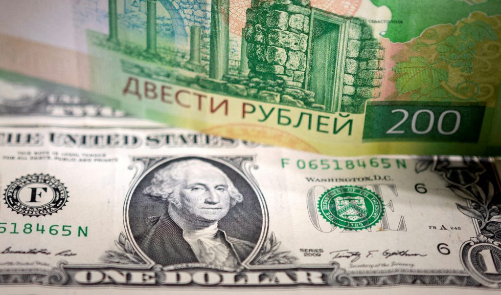 us dollar russia ruble usd currency bills brics
