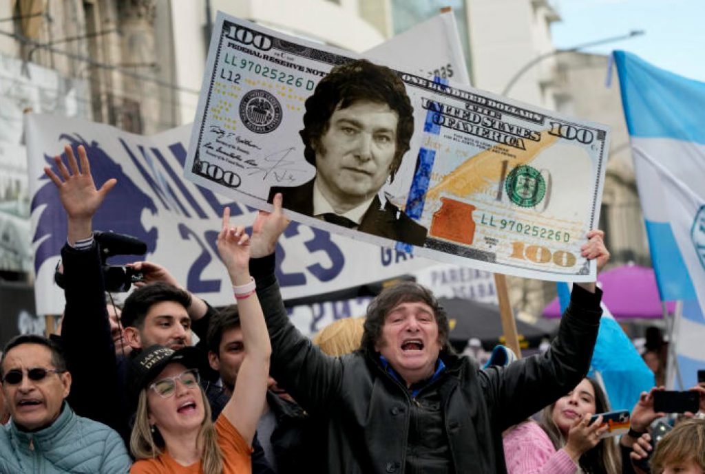 us dollar usd argentina president javier milei brics peso