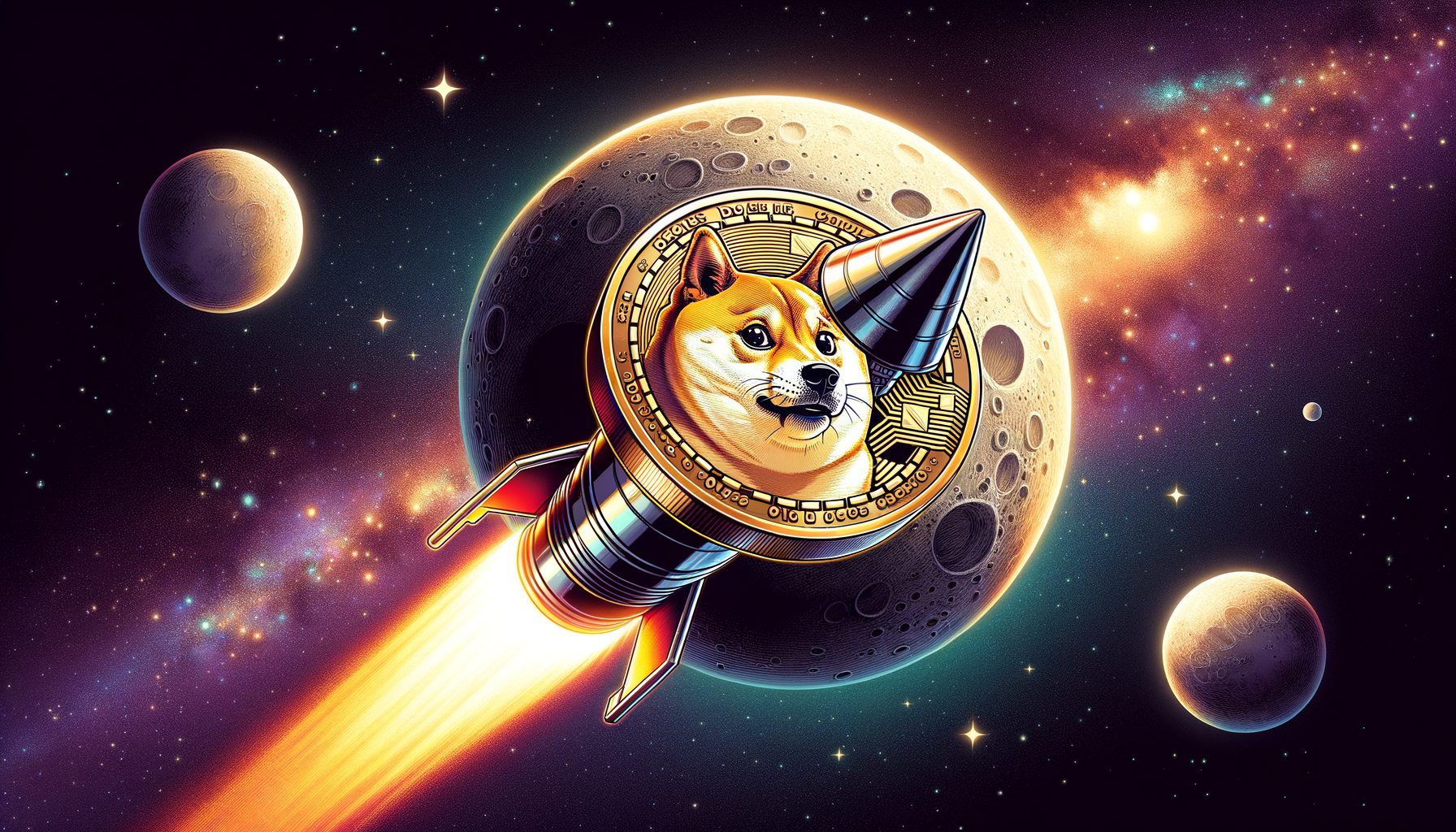 Dogecoin and Bitcoin Head to The Moon in Today’s Rocket Launch
