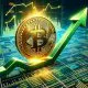 bitcoin btc up rally green