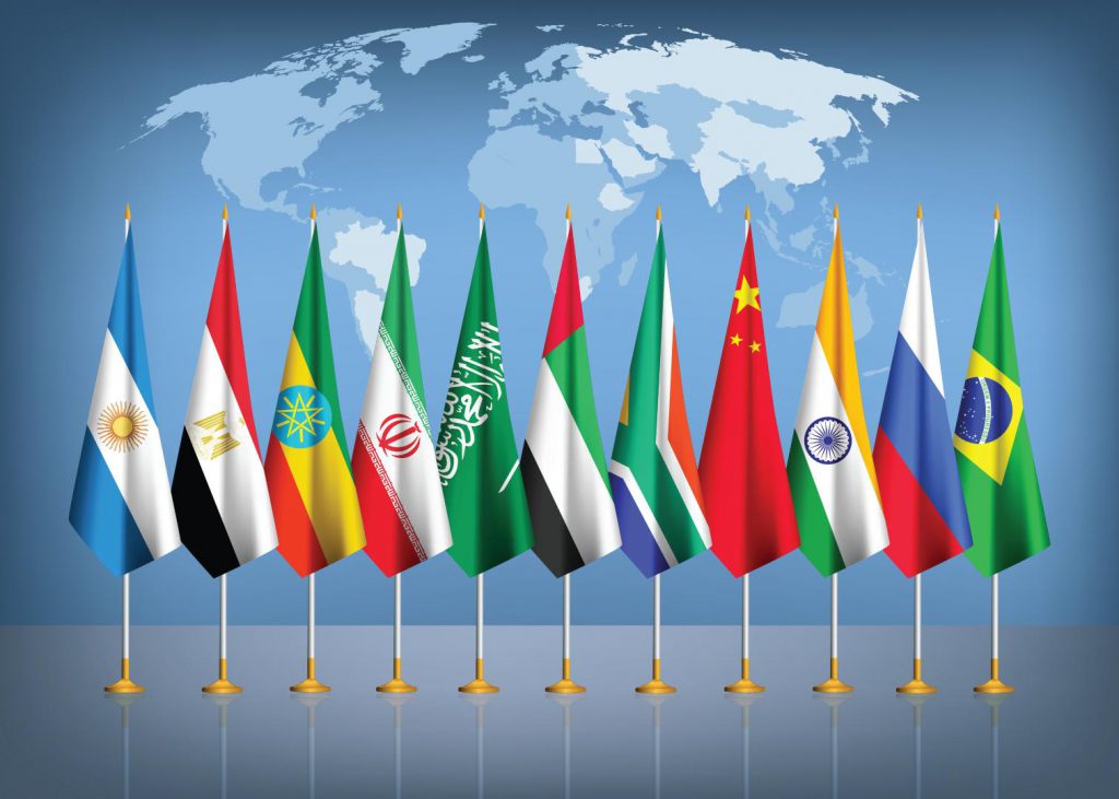 BRICS flags countries