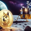 Dogecoin DOGE moon space