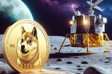 Dogecoin DOGE moon space