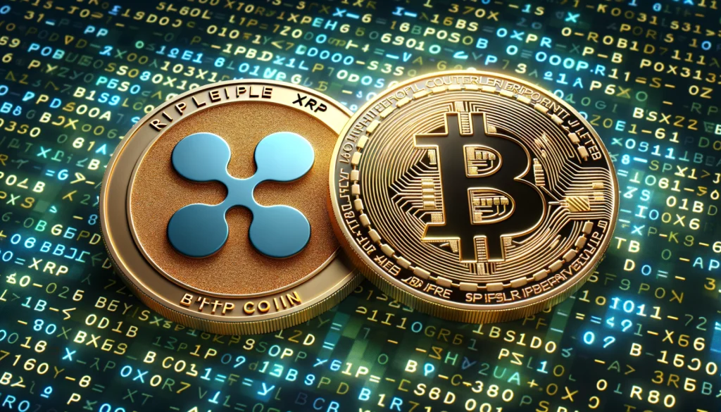 ریپل XRP و بیت کوین