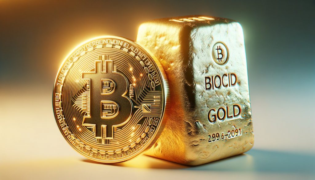 بیت کوین btc طلا قیمت ارز دیجیتال xau USD