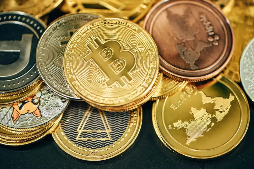 a bunch of crypto coins