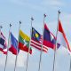 brics asean countries flags